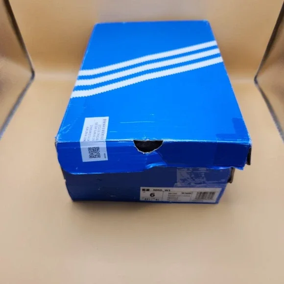 Adidas NMD W1 Shoes Womens Size 6 Pink White Stripe Originals ID4268 Boost Sole - Picture 10 of 11